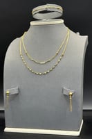 طقم متعدد الاشكال ذهب صافي عيار 21 وزن 7.7 جرام