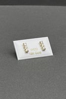 حلق طبي ذهب تصميم الماس عيار 18