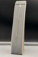 اسوارة جنزير مع كور ذهب صافي عيار 18 وزن 1.3 جرام