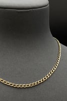 عقد ذهب ناعم بنصميم جنزير صافي فاخر - سلسال ذهب ان...