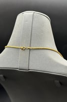 عقد مجدول مع كور ذهب مع صدف فيروزي تصميم هندي عيار...