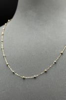 عقد كور ذهب صافي ايطالي ملون عيار 18 وزن من 1.6 ال...