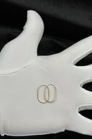 حلق ذهب صافي عيار 18 وزن 0.5 جرام