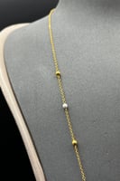 شال ذهب مع صدف ملون عيار 21 وزن 11.8 جرام