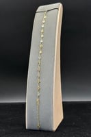 اسوارة جنزير مع دوائر ذهب صافي ايطالي عيار 18 وزن...