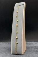 اسوارة وردة مع قلب ذهب ملون ايطالي عيار 18 وزن 6.6...