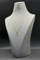 عقد دائري مع كور ذهب صافي عيار 21 وزن 1.3 جرام