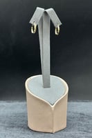 حلق دائري ذهب صافي ايطالي عيار 18 وزن من 1 الى 1.1...