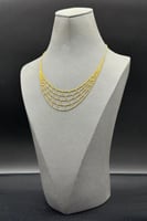 عقد ذهب صافي عيار 21 وزن 7.3 جرام