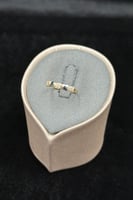 اسوارة مع خاتم ذهب تصميم الماس عيار 18 وزن 6.4 جرا...