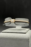 اسوارة تنس ذهب تصميم الماس عيار 18 وزن 4.8 جرام