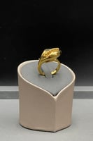 خاتم ذهب صافي عيار 18 وزن 1.8 جرام