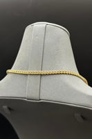 شال مجدول ذهب مع لؤلؤ عيار 18 وزن 5.9 جرام