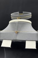 طقم دورين مجدول ذهب صافي عيار 21 وزن 4.75 جرام