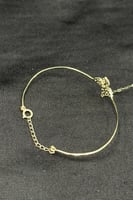 كف اطفال وردة ذهب تصميم الماس عيار 18 وزن 1.6 جرام