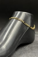 خلخال جنزير ذهب صافي عيار 18 وزن 3.8 جرام