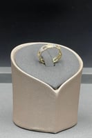 دبلة ذهب تصميم الماس عيار 18 وزن 1.6 جرام