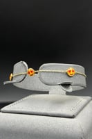 اسوارة اطفال إيموجي ذهب ملون عيار 18 وزن 1.7 جرام