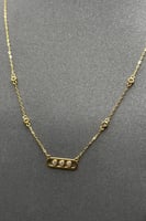 طقم مستطيل ثلاثه فصوص عيار 21