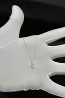 عقد ذهب تصميم الماس عيار 18 وزن 0.6 جرام