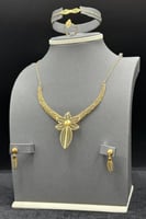 طقم ذهب صافي عيار 21 وزن 10 جرام