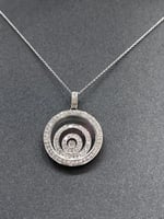 تعليقة ألماس وذهب أبيض