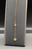 اسوارة ثلاث اشواط ذهب ايطالي عيار 18 وزن 3.4 جرام