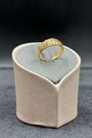 خاتم ذهب صافي عيار 21 وزن من 1.3 الى 1.5 جرام