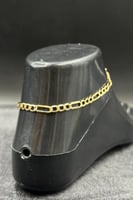 خلخال جنزير ذهب صافي عيار 18 وزن 3.8 جرام