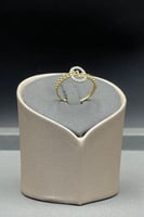 خاتم كور ذهب تصميم الماس عيار 18 وزن 1.5 جرام