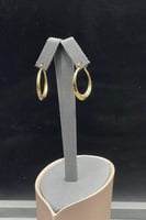 حلق دائري ذهب صافي ايطالي عيار 18 وزن 3.5 جرام