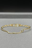 اسوارة اطفال مستطيل ذهب صافي