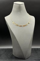 عقد دوائر ذهب صافي ايطالي عيار 18 وزن من 6.3 الى 6...