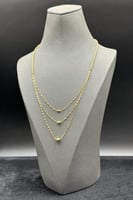 عقد ذهب عيار 18 لمسة النعومة وزن 4.1 جرام