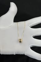 عقد دائرة ذهب تصميم الماس عيار 21 وزن 2.7 جرام