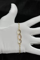 اسوارة دوائر ذهب صافي ايطالي عيار 18 وزن 1.4 جرام