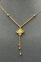 طقم زهرة ذهب صافي عيار 21 وزن 8 جرام