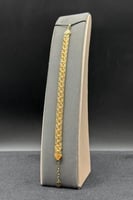 اسوارة ذهب صافي ايطالي عيار 18 وزن 9.4 جرام