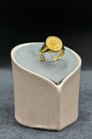 خاتم وردة ذهب صافي عيار 21 وزن 3.1 جرام