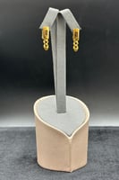 حلق ذهب ملون عيار 21 وزن 5.05 جرام