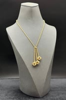 عقد مكرونة ذهب عيار 18 أناقة التدلّي وزن من 6.1 إل...