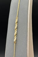 اسوارة ذهب مع لؤلؤ عيار 18 وزن الذهب من 1.16 الى 1...