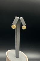 حلق كورة ذهب صافي ايطالي