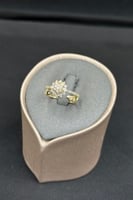 خاتم شمس ذهب تصميم الماس عيار 18 وزن 2.3 جرام