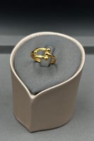 خاتم جنزير ذهب صافي عيار 21 وزن 1.5 جرام