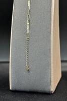 اسوارة كور مع قلب مع مستطيل ذهب صافي عيار 18 وزن 1...