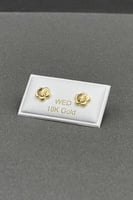 حلق طبي وردة ذهب صافي عيار 18