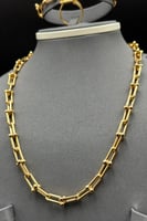 طقم جنزير ذهب صافي عيار 21 وزن 34.7 جرام