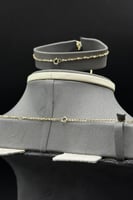 طقم كرفته ذهب تصميم الماس عيار 18 وزن 11.1 جرام