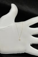 عقد ذهب تصميم الماس عيار 18 وزن 0.3 جرام